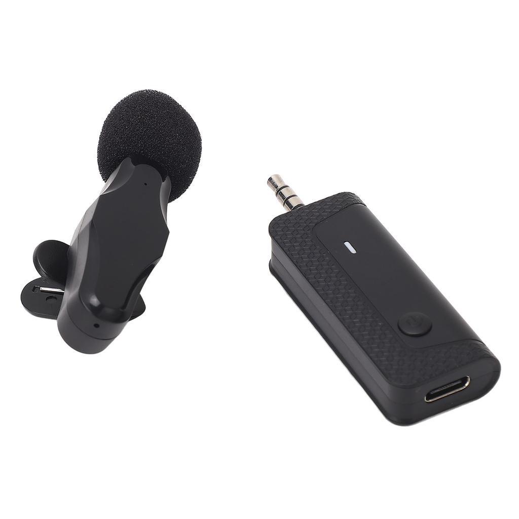 Wireless Lavalier Microphone Professional Noise Reduction Automatic Pairing Lapel Microphone for