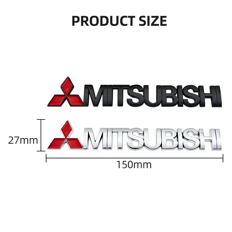 NEW Car Letter Sticker Tail Bumper Badge Rear Trunk Emblem For Mitsubishi Evolution Lancer Grandis Outlander Triton Pajero ASX UN1