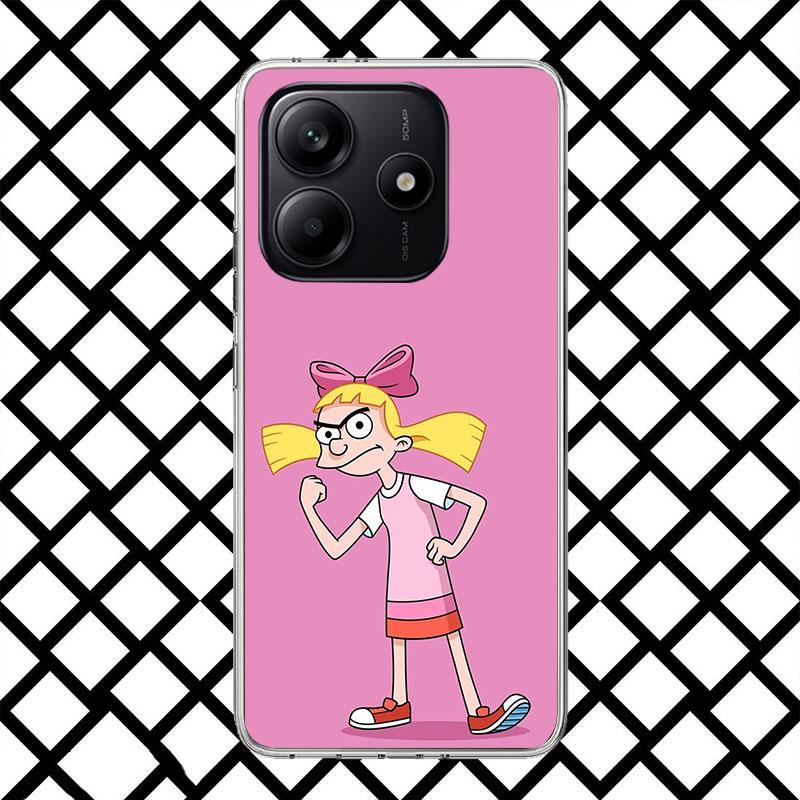 Cartoon Hey Arnold Fondos Phone Case for Xiaomi Redmi Note 15 14 14S 13 12 12S 11 Pro Plus 11E 11T 11S 10S 5G Soft Cover Fundas