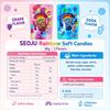 SEOJU Rainbow Zachte Snoepjes 46g, 2 smaken | Rijke Fruitsmaak, Kauwbare Kleurrijke Textuur, Handige Snack