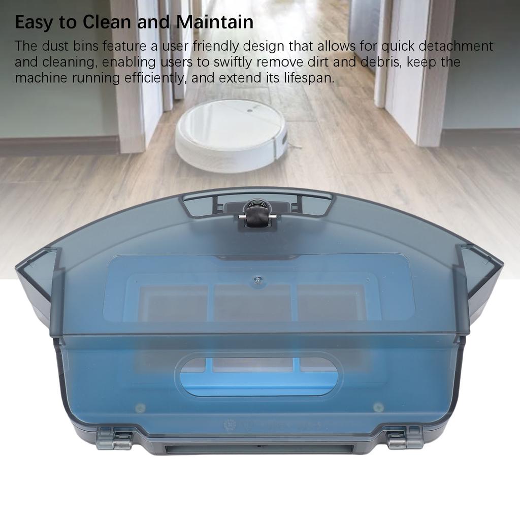 Robot Vacuum Dust Bin High Capacity Efficient Filtration Dust Collector Box Replacement Parts for Coredy R650 R750 R580 G800