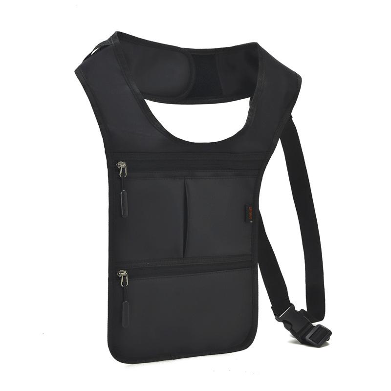 New Upgraded Men Invisible Underarm Bag Agent Tactical Bag Multifunctional Storage Bag Anti-theft Shoulder Bag For Outdoor чёрный