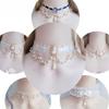 Lolita Necklace Vintage Gothic Rococo Style Wedding Princess Bowknot Lace Pearl Necklace Accessories