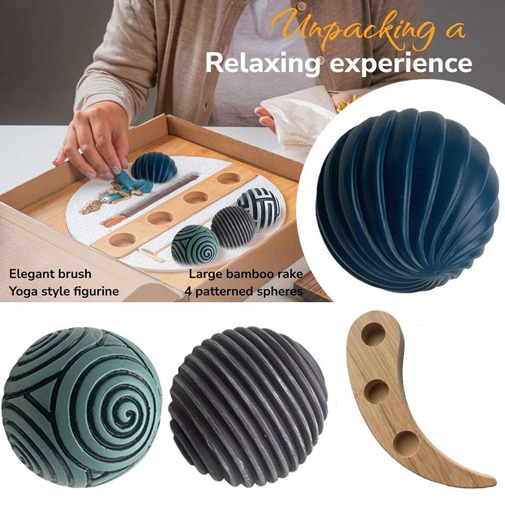 Set of Textured Resin Balls with Coral Pattern: Minimalist Decor for Living Room, Hallway and Coffee Table