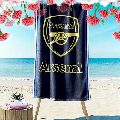 1pc Football Club Beach Towel, Multi-functional Beach Towel for Outdoor Activities Beach Swimming and Travel