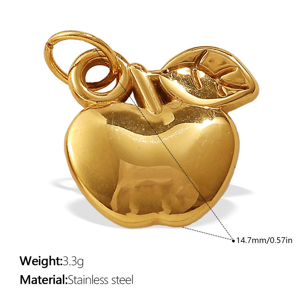 European and American creative gold mini DIY butterfly love pendant collection stainless steel plated 18K gold compact accessories