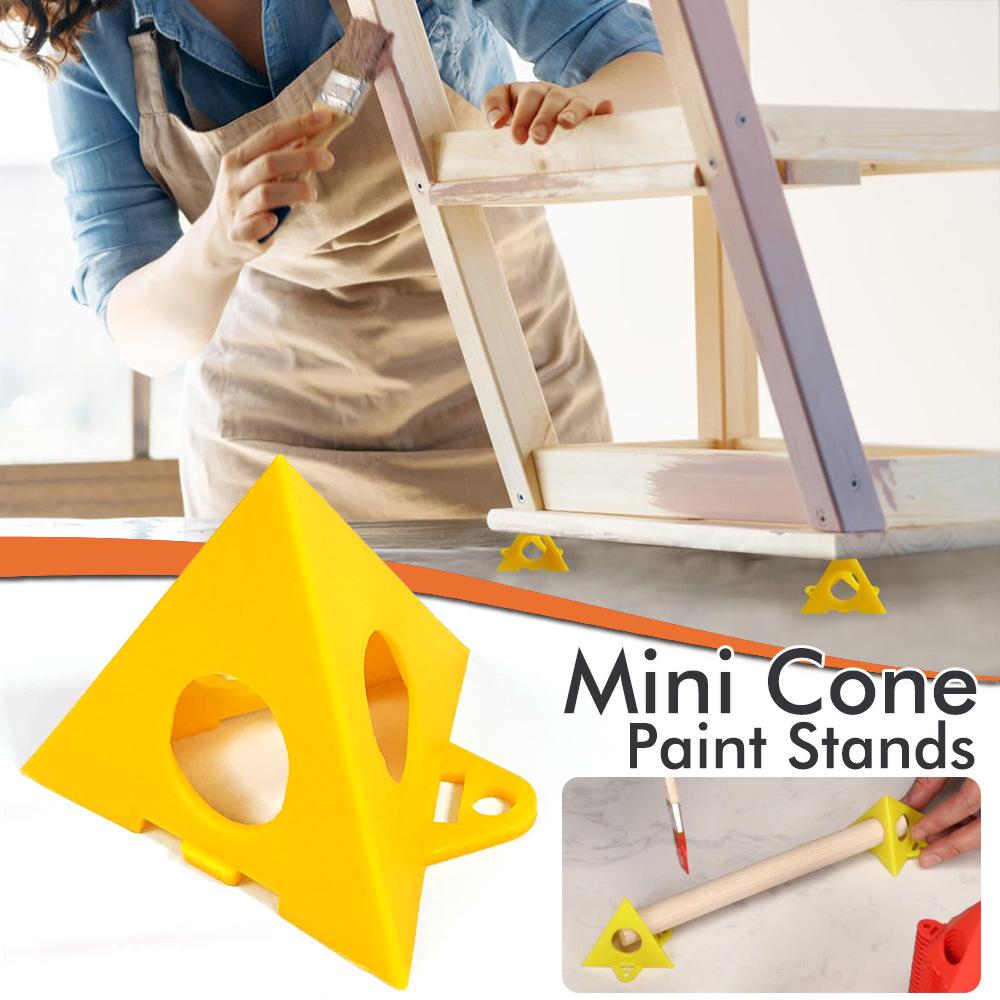 Pyramid Triangle Painting Support Stand, Plastic Cone Woodworking Elevation Pads, Board Spray Painting Support Feet