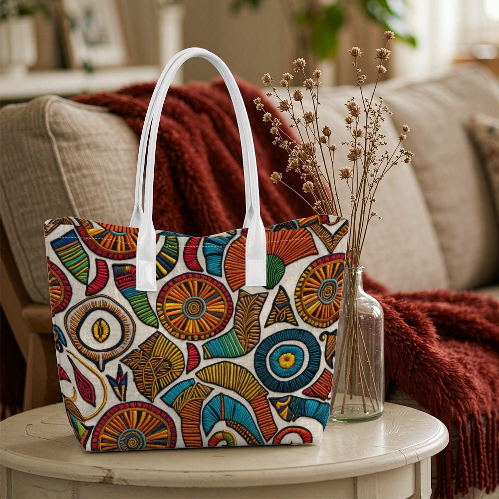 Bohemian Ethnic Style Shoulder Bag Fashion Casual Large Capacity Daily Tote Bag for Women