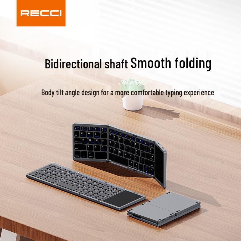 Recci RCS-K01 Tri-Fold Bluetooth Keyboard with Touchpad