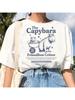 Capybara Streetwear Wit Mode Wounisex T-shirts Harajuku Kawaii Kleding Korte Mouw Zomer T-shirt Casual Koreaanse Vrouwen Top Ronde Hals