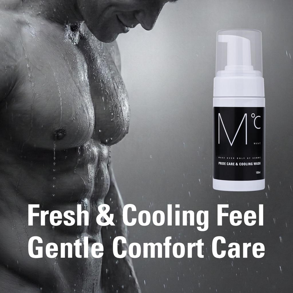 MdoC Men's Cool Wash Gentle and Refreshing Milky Type Soothes and Conditions Sensitive Areas MdoC PRIDE CARE & COOLING WASH 100ml