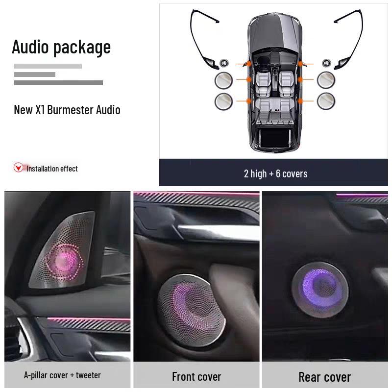 BMW Bowers & Wilkins Tweeter Speaker A-Pillar Luminous Cover Upgrade