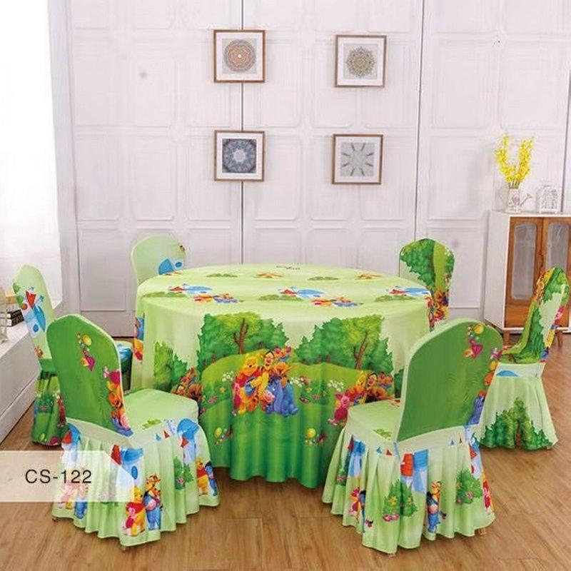 Hotel Tablecloth Children'S Birthday Party Cartoon Doraemon Robot Cat Tablecloth Animation Round Restaurant Tablecloth