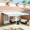 VidaXL Automatic Retractable Awning White 500x300 Cm 3331357