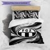 Set Lenzuola Stampato FC Zürich 3 Pezzi Copripiumino Traspirante con Federe Biancheria da Letto Decorativa per Camera da Letto Casa