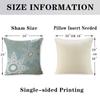 Lake Blue White Geometric Linen Pillowcase Sofa Cushion Cover Home Decoration Can Be For You 40X40 45X45 50X50 60X60
