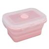2PCS Collapsible Design Lunch Storage Container Silicone Airtight Kitchen Organizer For Picnics