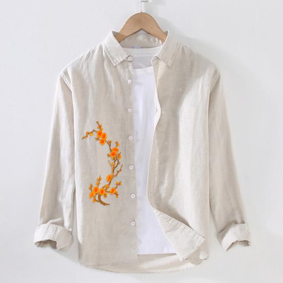 Cherry Blossom Iron Patch Iron-on Blossom Plum Applique Patch Embroidered Floral Patch for Jeans Garment Jackets Backpacks Clothes DIY Crafts