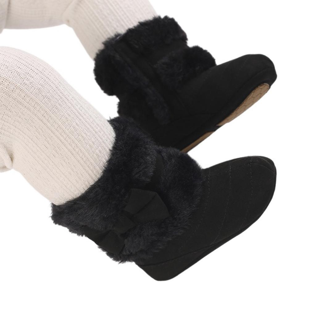 Baby Bowtie Shoes for 0-12 Months Infant Soft