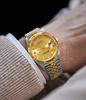 BUREI Men's Automatic Watch - Gold Business Style, Mechanical Movement, AAA Zircon, Sapphire Crystal, Waterproof