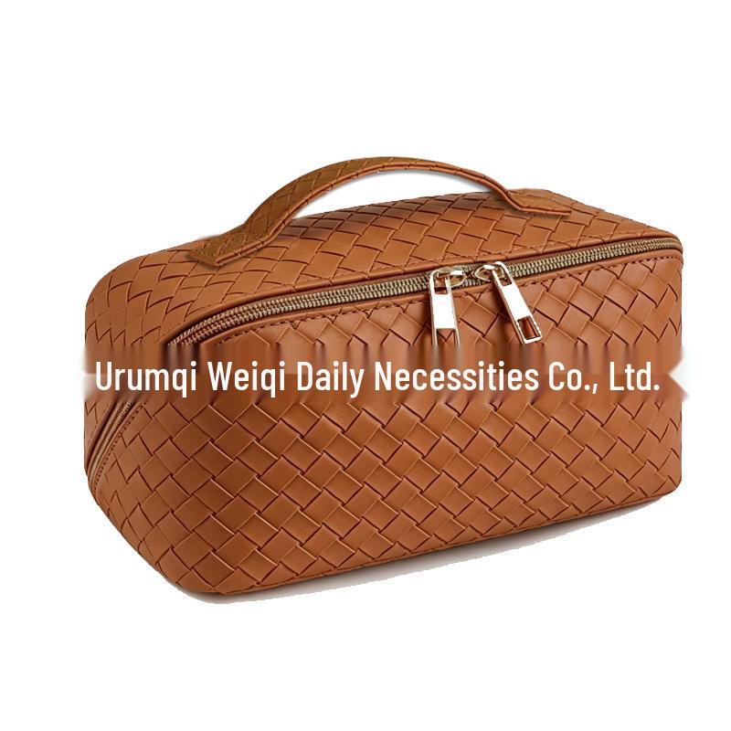 Women's Large PU Makeup & Travel Bag - Cosmetic Storage Handbag & Portable Wash Pouch