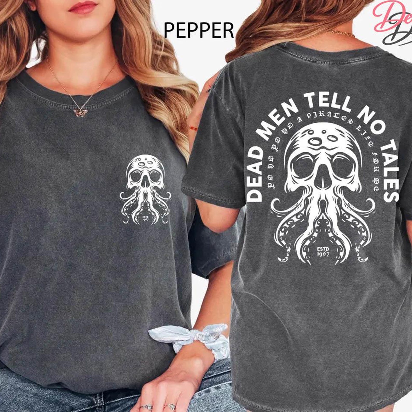 Vintage Pirates Of The Caribbean Dead Men Tell No Tales T-Shirt, Pirates Comfort Colors® Shirt, Retro 90s Pirates Shirt S