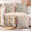 Boho Plant Nordic Cushion Cover Soft Plush Fabric DoubleSided Printed Cushion Covers for All Seasons Modern HomeDecor Gift