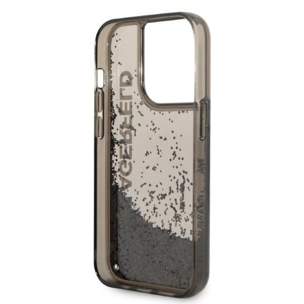 Etui Do iPhone 14 Pro Karl Lagerfeld Liquid Glitter Czarny