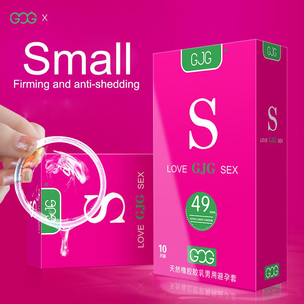 Prezervativ mic ultra-subțire de 49 mm Sex în siguranță Super neted, transparent, prezervativ natural din latex, produs sexual pentru adulți