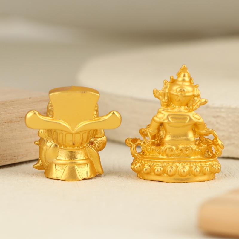Golden Eight-Directional Wealth Chinese God Of Wealth Diy Desktop Carving Ornament  Versatile High-Value Decoration Gift