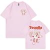 Vtipný dárek pro milovníka tequily Tričko Pánské Retro inspirované Pít Koktejl Meme Trička Módní Estetická trička Krátký rukáv