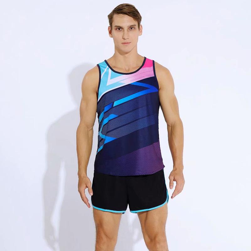 

Унисекс Летний Марафонский Спортивный Костюм без Рукавов для Бега и Спортивных Соревнований Extra Large