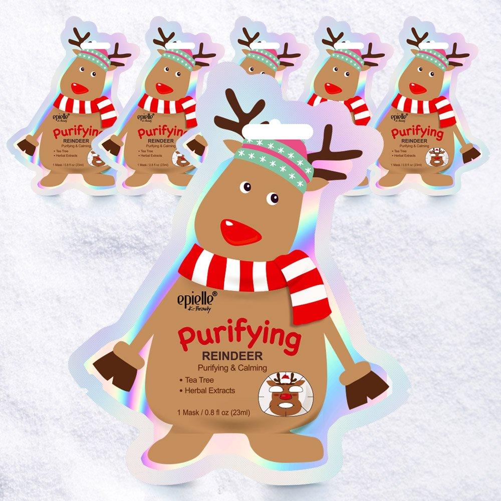

EPIELLE Rudolph Christmas character mask pack 6 packs