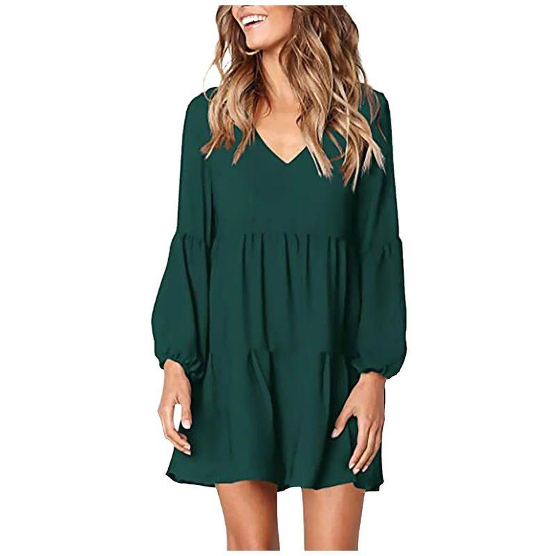 Sexy V-neck Long Sleeve Loose Dress Sexy V-neck Long Sleeve Loose Dress