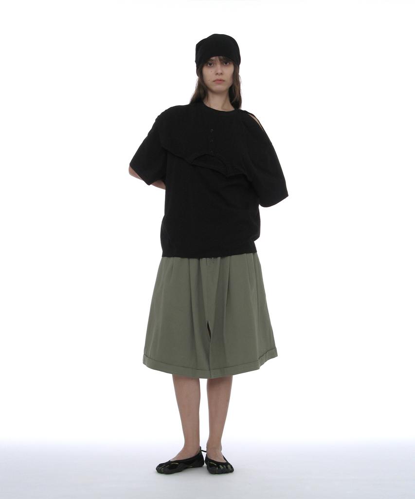 PARTIMENTO WOMEN Lightweight Drape Beanie_Black