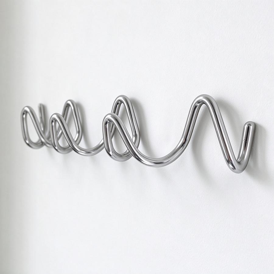Minimalistische Haken Garderobe für den Eingang Wandmontage Wand hinter der Tür Flur Kleider Huthaken Galvanisierte Metallhaken
