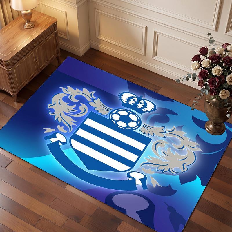 Queens Park Rangers Football Print Crystal Velvet Rug, Comfortable Water Absorbent Non Slip Indoor Floor Carpet