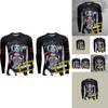 Harley Quinn T Shirt For Men Long Sleeve Polyester Casual Streetwear Teenager Style