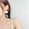 Unique Party Korea Star Bow Women Drop Earrings Fashion Jewelry Plush Cloud Earrings Clip Earrings