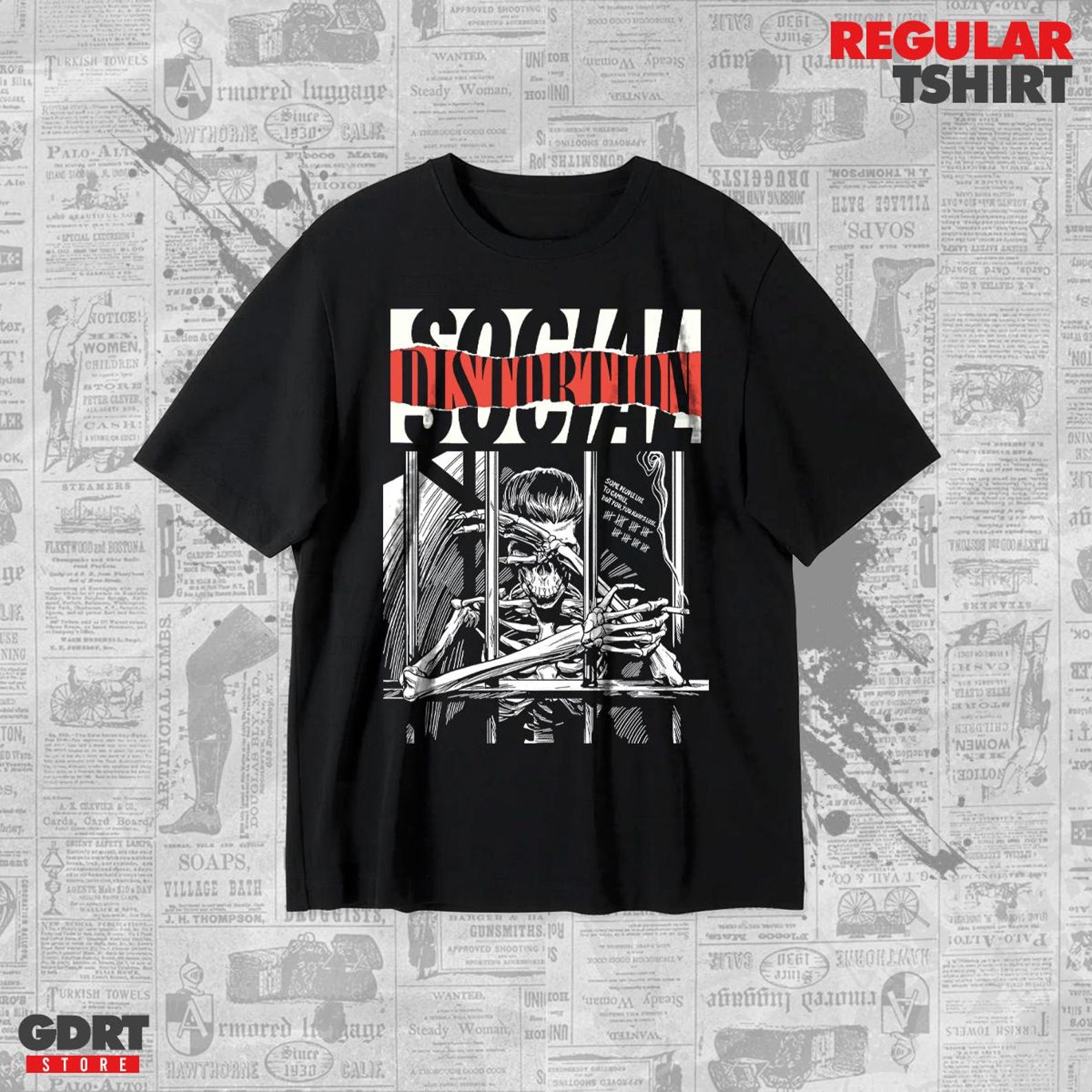Social Distortion T shirt - Mommy s Little Monster Albums - Unisex Heavy Shirt S