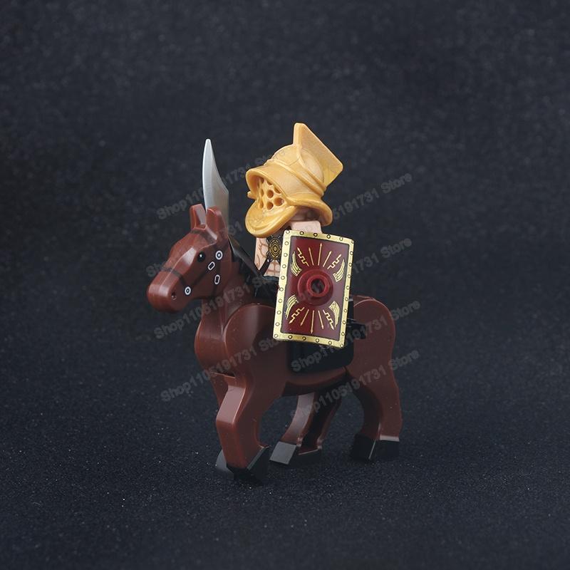 Medieval Knight Serie Figures Building Blocks Warrior Soldiers Guards Lion Heart Hospital Teutonic Knight Battle Pastor Kid Gift