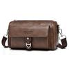 WEIXIER Men's Leather Crossbody Shoulder Bag Classic Waterproof Briefcase Messenger Satchel Travel Bag