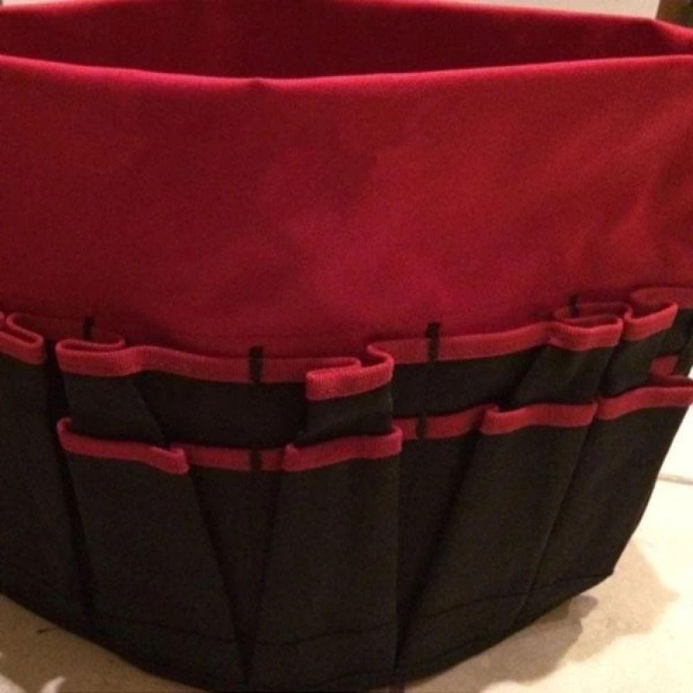 Storage Bag Bucket Organizer Pouch 42 Grids Hand Tool Bag Gardening Tool Bag  Furniture Tools