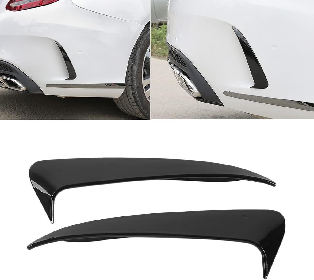 Car Rear Bumper Spoiler Side Canard Air Vent Cover For Mercedes Benz C Class W205 4 Door C180 C200 C250 C300 2010-2018