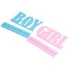 Geschlechtsenthüllung Tischdekorationen Holz Junge Mädchen Holzschilder für Babyparty Geschlechtsenthüllung Partyzubehör