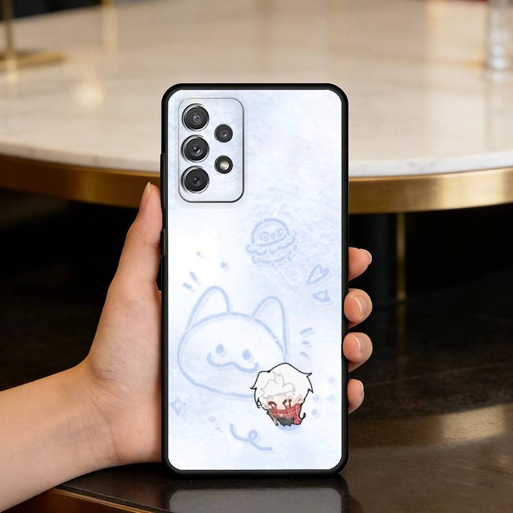 Sylus Love And Deep Space Phone Case For Samsung Galaxy A73,A72,A71,A70,A53,A52,A51,Soft Silicone Black Cover