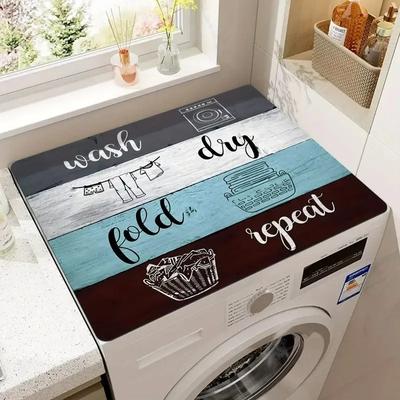 Washing Machine Drain Pad Dust Cover Waterproof Oven Microwave Refrigerator Fridge Protector Mat Coffee Drain Pad Table Placemat