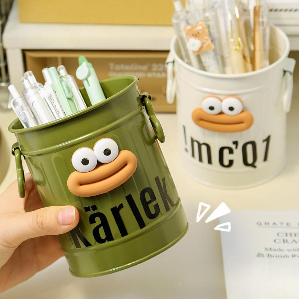 Simple Desktop Pen Holder Funny Pen Holderc Moistureproof Large Capacity Students Desktop Practical Creative Big Mouth Ornament