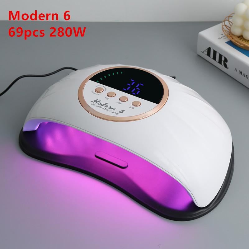 Modern 6 268W Nail Dryer LED Nail Lamp UV Lamp for Curing All Gel Nail Polish With Motion Sensing Manicure Pedicure Salon Tool