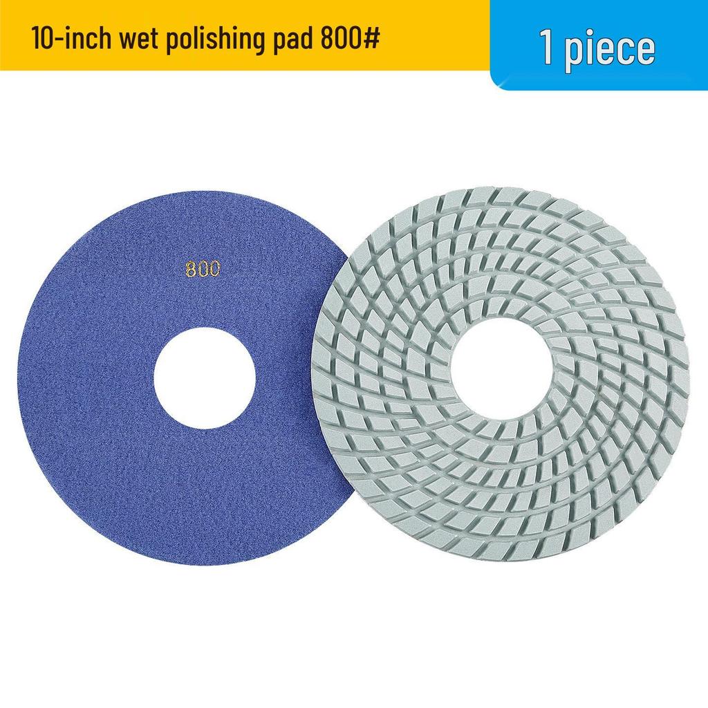 Multi-Size Diamond Water Polishing Pad (5" To 14") for Granite - Fits Angle Grinders
